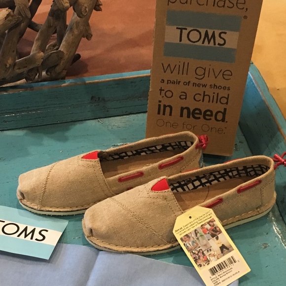 TOMS Shoes - TOMS Natural Burlap Women Bimini, NWT/Box Size 7